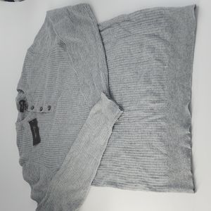 Tasso Elba Luxe Lounge Long Sleeve Shirt Gray